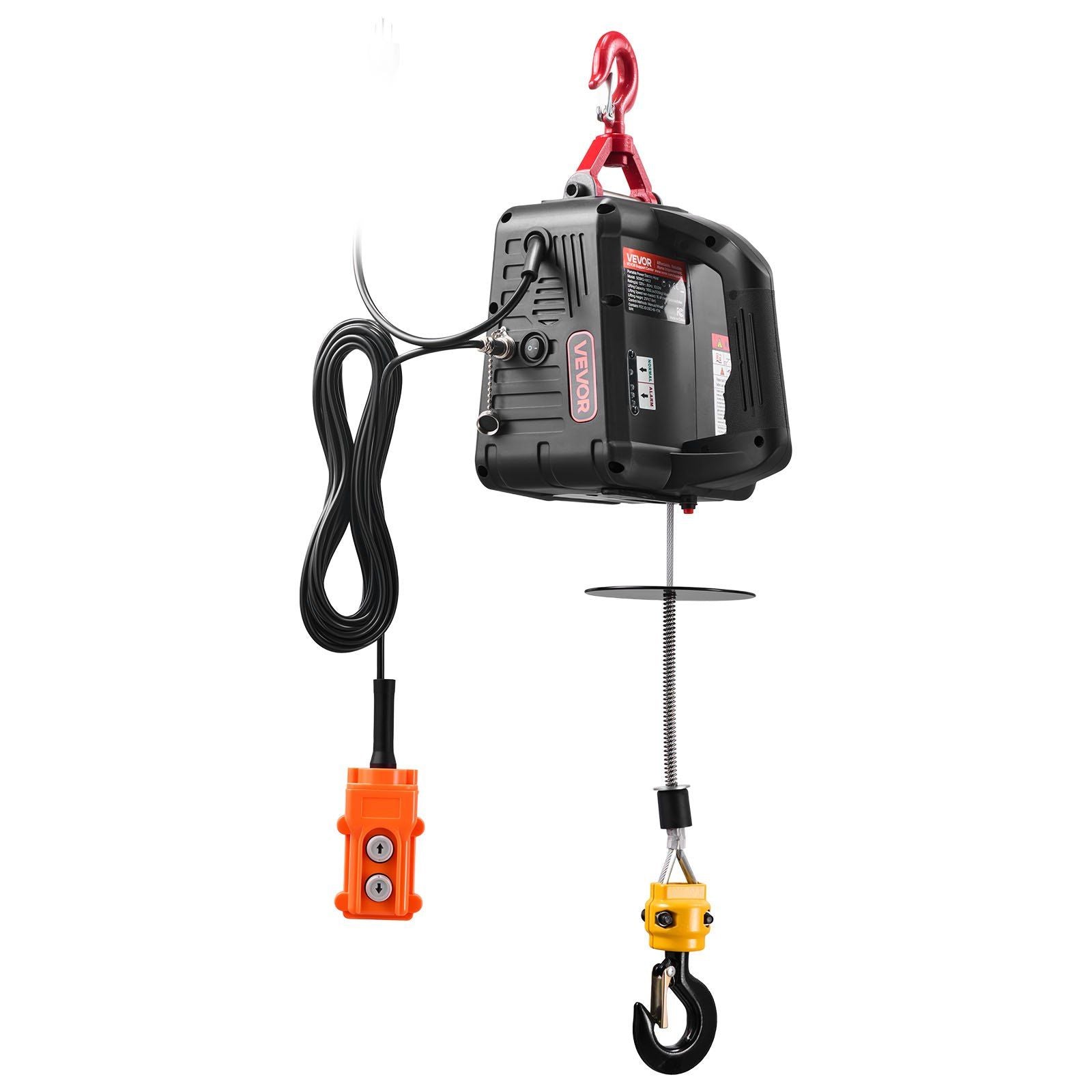 2-in-1 Electric Hoist Winch, 500 kg Capacity, 1500W Portable Power Winch Crane, 7.6 m Lifting Height, 5 m/min V952-CGGGKBXSDDHL73MQ6001V3