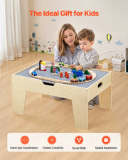 Multi-Purpose Activity Play Table 290 Building Bricks & 30 PCS Accessories V952-CGKHCZ305216IRWXQ001V0