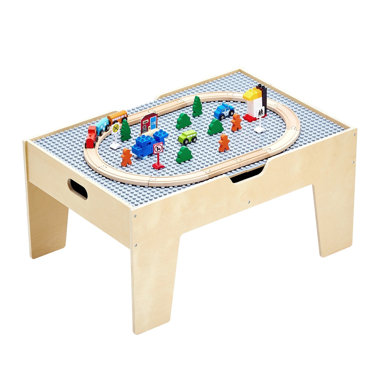 Multi-Purpose Activity Play Table 290 Building Bricks & 30 PCS Accessories V952-CGKHCZ305216IRWXQ001V0