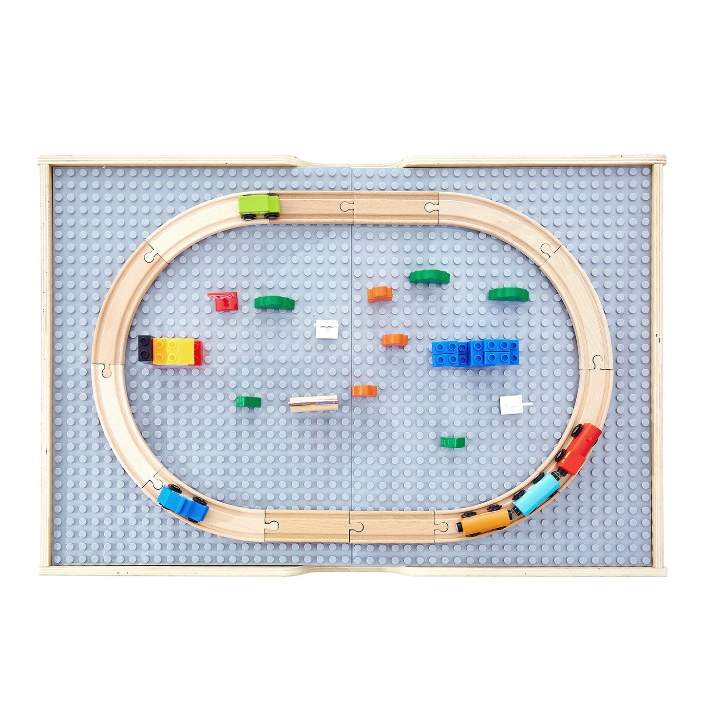 Multi-Purpose Activity Play Table 290 Building Bricks & 30 PCS Accessories V952-CGKHCZ305216IRWXQ001V0