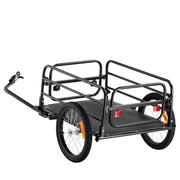 Bike Cargo Trailer, 72.5 kg Load, Heavy-Duty Bicycle Wagon Cart, Foldable Compact Storage & Quick Release V952-CGKHZHJG200B5HWMPV0