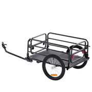 Bike Cargo Trailer, 72.5 kg Load, Heavy-Duty Bicycle Wagon Cart, Foldable Compact Storage & Quick Release V952-CGKHZHJG200B5HWMPV0