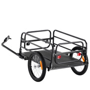 Bike Cargo Trailer, 72.5 kg Load, Heavy-Duty Bicycle Wagon Cart, Foldable Compact Storage & Quick Release V952-CGKHZHJG200B5HWMPV0