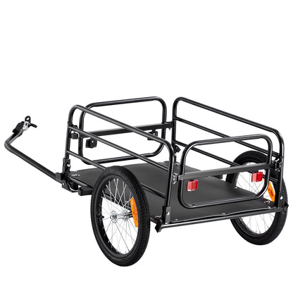 Bike Cargo Trailer, 72.5 kg Load, Heavy-Duty Bicycle Wagon Cart, Foldable Compact Storage & Quick Release V952-CGKHZHJG200B5HWMPV0
