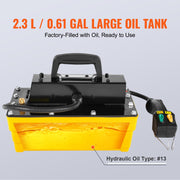 10,000PSI Air Hydraulic Pump, 2.3 L Reservoir, NPT 3/8 In Oil Outlet, NPT 1/4 In Inlet, Air Actuated Foot V952-CGKQBWDZYHS14O5B3V0