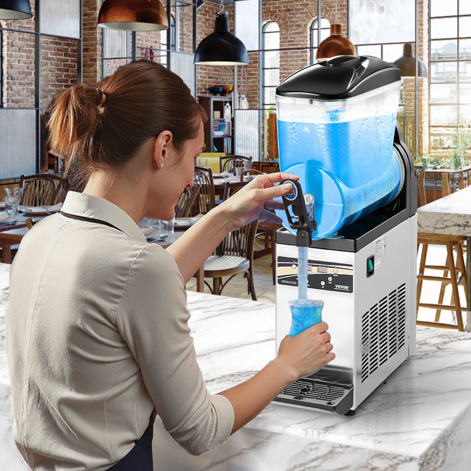 Commercial Slushy Machine 15L Margarita Smoothie Frozen Drink Maker V952-CGXXRJX115LDWAYUYV3
