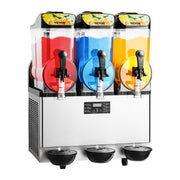 Commercial Frozen Drink Maker, 15Lx3 Triple Tank Slushy Machine, 180 Cups Stainless Steel Margarita Smoothie V952-CGXXRJX315LS56A98V3