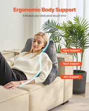 Reading Pillow Standard Size Bed Pillow with Shredded Memory Foam Washable V952-CGYDZSTANDARWEC2U001V0