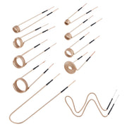 10Pcs Magnetic Induction Heater Coil, Inductor Heat Accessories, Mini Heater Coil Kit with Flexibility and V952-CGYJRQXQTJ10HY9QI001V0