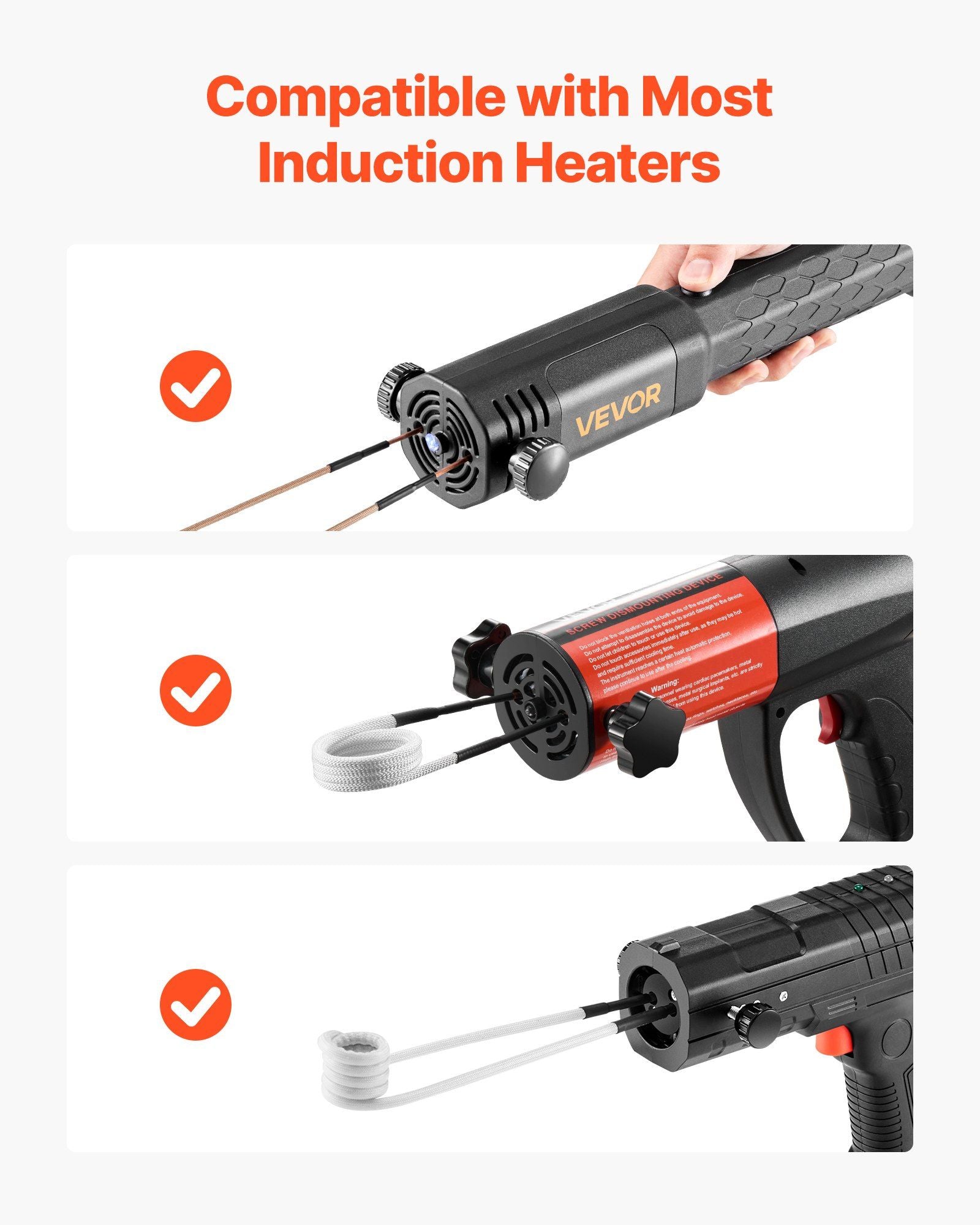 10Pcs Magnetic Induction Heater Coil, Inductor Heat Accessories, Mini Heater Coil Kit with Flexibility and V952-CGYJRQXQTJ10HY9QI001V0