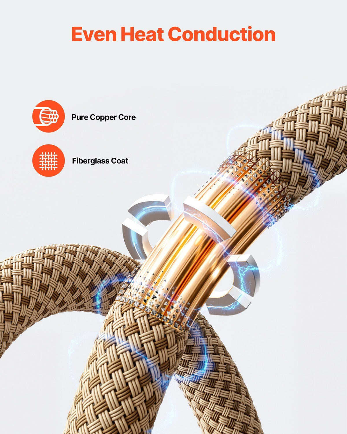 10Pcs Magnetic Induction Heater Coil, Inductor Heat Accessories, Mini Heater Coil Kit with Flexibility and V952-CGYJRQXQTJ10HY9QI001V0