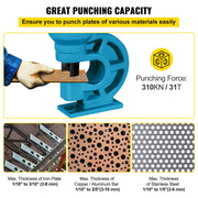 CH-60 Hydraulic Hole Punching Tool 31T Hole Digger Force Puncher Smooth Hole Puncher for Iron Plate Copper V952-CH-60SBFJDKJ00001V0