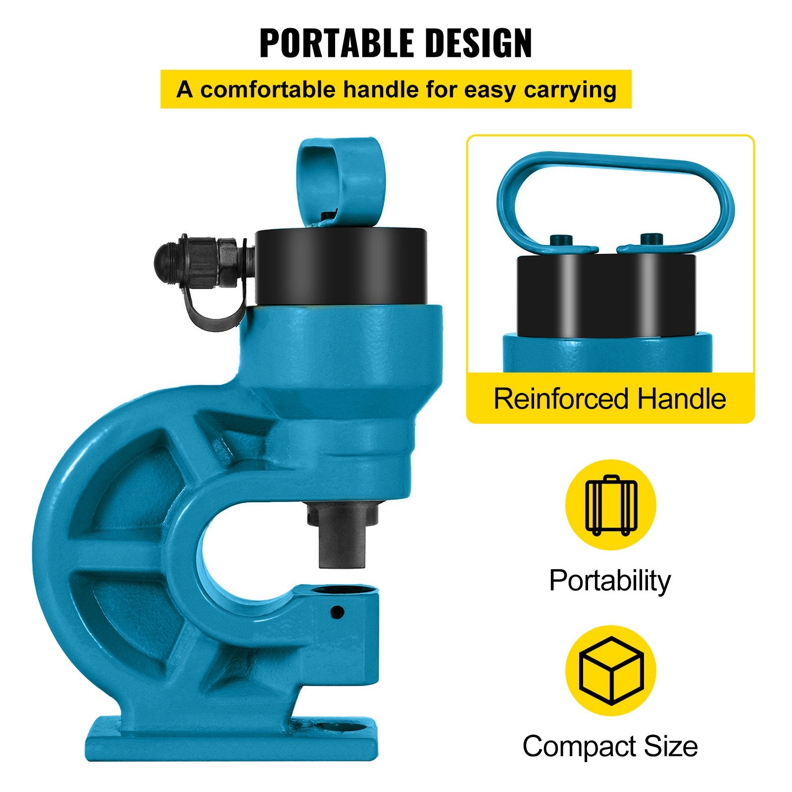 CH-60 Hydraulic Hole Punching Tool 31T Hole Digger Force Puncher Smooth Hole Puncher for Iron Plate Copper V952-CH-60SBFJDKJ00001V0