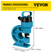 CH-60 Hydraulic Hole Punching Tool 31T Hole Digger Force Puncher Smooth Hole Puncher for Iron Plate Copper V952-CH-60SBFJDKJ00001V0