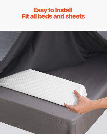 Toddlers Bed Bumper, 56-inch Non-Slip Bed Rail Bumper, High-Rebound Foam Bedrail Guard for Toddlers with V952-CHCQ1GZ56INC7H9IGV0