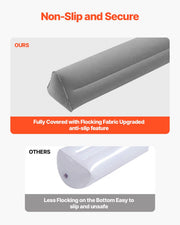 Bed Bumper for Toddlers, 47.4-inch Inflatable Bed Guard Rail with Hand Pump, Non-Slip Flocking Toddler V952-CHCQ2GZ48INC3YCQXV0