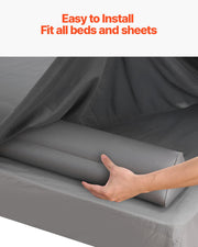 Bed Bumper for Toddlers, 47.4-inch Inflatable Bed Guard Rail with Hand Pump, Non-Slip Flocking Toddler V952-CHCQ2GZ48INC3YCQXV0