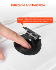 Bed Bumper for Toddlers, 52-inch Inflatable Bed Guard Rail with Safety Flap, 2-Pack Toddler Bedrail Bumpers V952-CHCQ2GZ52INC2L6C6V0