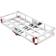 49.4 x 22.4 x 7.1 in Hitch Cargo Carrier, 500lb Capacity Trailer Hitch Mount Aluminum Cargo Basket, Luggage V952-CHXLK47206500F92QV0