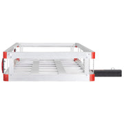 49.4 x 22.4 x 7.1 in Hitch Cargo Carrier, 500lb Capacity Trailer Hitch Mount Aluminum Cargo Basket, Luggage V952-CHXLK47206500F92QV0