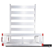 50 x 29.5 x 8.7 in Hitch Cargo Carrier, 500lb Capacity Trailer Hitch Mount Aluminum Cargo Basket with Folding V952-CHXLK47286500HPGUV0