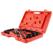 3/4 in Drive Impact Socket Set, 21 Pieces SAE 3/4 in to 2 in, 6 Point Cr-V Alloy Steel for Auto Repair, V952-CJ1CRV2134SAERCDUV0