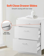 White Shaker Base Cabinet with 3 Drawers, 60 cm Unassembled Drawer Base Cabinet, 60 W x 48 D x 82 H Ready to V952-CJDJCJDJ3CW6PZGL7V0