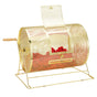 Raffle Drum, 16.1 x 12 inch Brass Plated Raffle Ticket Spinning Cage, Holds 5000 Tickets or 200 Ping Pong V952-CJGJS16YC000Z86CGV0