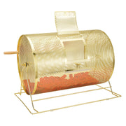 Raffle Drum, 14.8 x 21.26 inch Brass Plated Raffle Ticket Spinning Cage, Holds 10000 Tickets or 300 Ping Pong V952-CJGJS19YC000HNSYJV0
