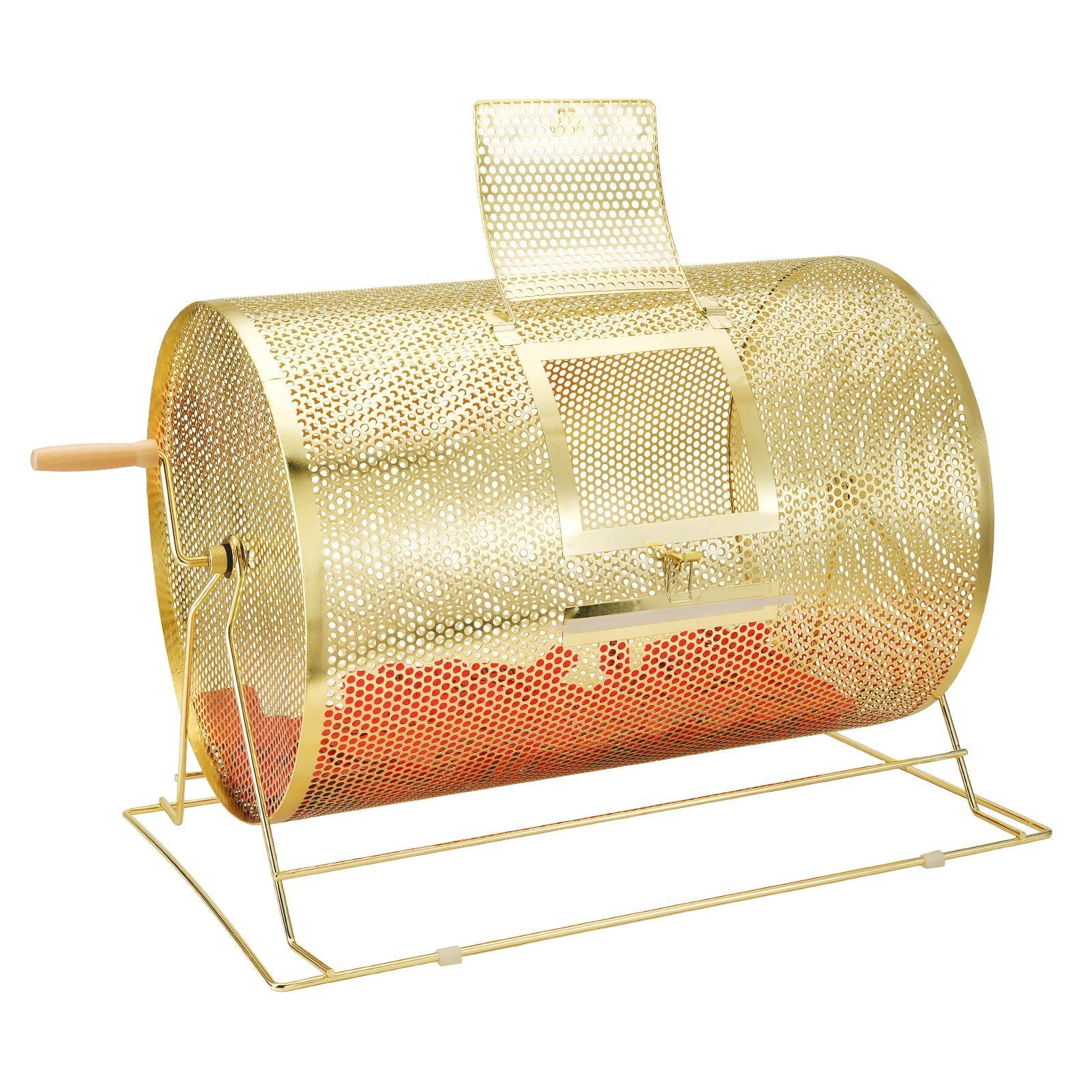 Raffle Drum, 14.8 x 21.26 inch Brass Plated Raffle Ticket Spinning Cage, Holds 10000 Tickets or 300 Ping Pong V952-CJGJS19YC000HNSYJV0