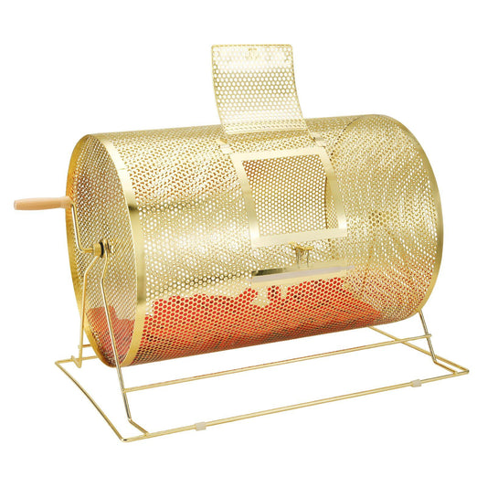 Raffle Drum, 14.8 x 21.26 inch Brass Plated Raffle Ticket Spinning Cage, Holds 10000 Tickets or 300 Ping Pong V952-CJGJS19YC000HNSYJV0