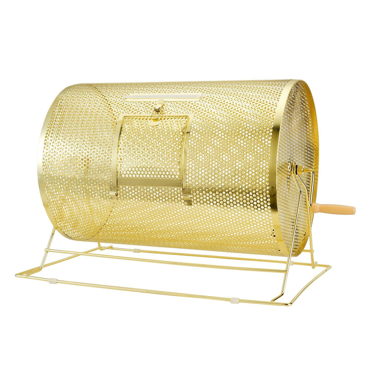 Raffle Drum, 14.8 x 21.26 inch Brass Plated Raffle Ticket Spinning Cage, Holds 10000 Tickets or 300 Ping Pong V952-CJGJS19YC000HNSYJV0