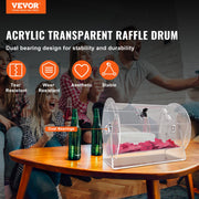Acrylic Raffle Drum, Holds 5000 Tickets or 200 Raffle Balls, Professional Raffle Ticket Spinning Cage with 2 V952-CJGSL16YC000SJDVGV0