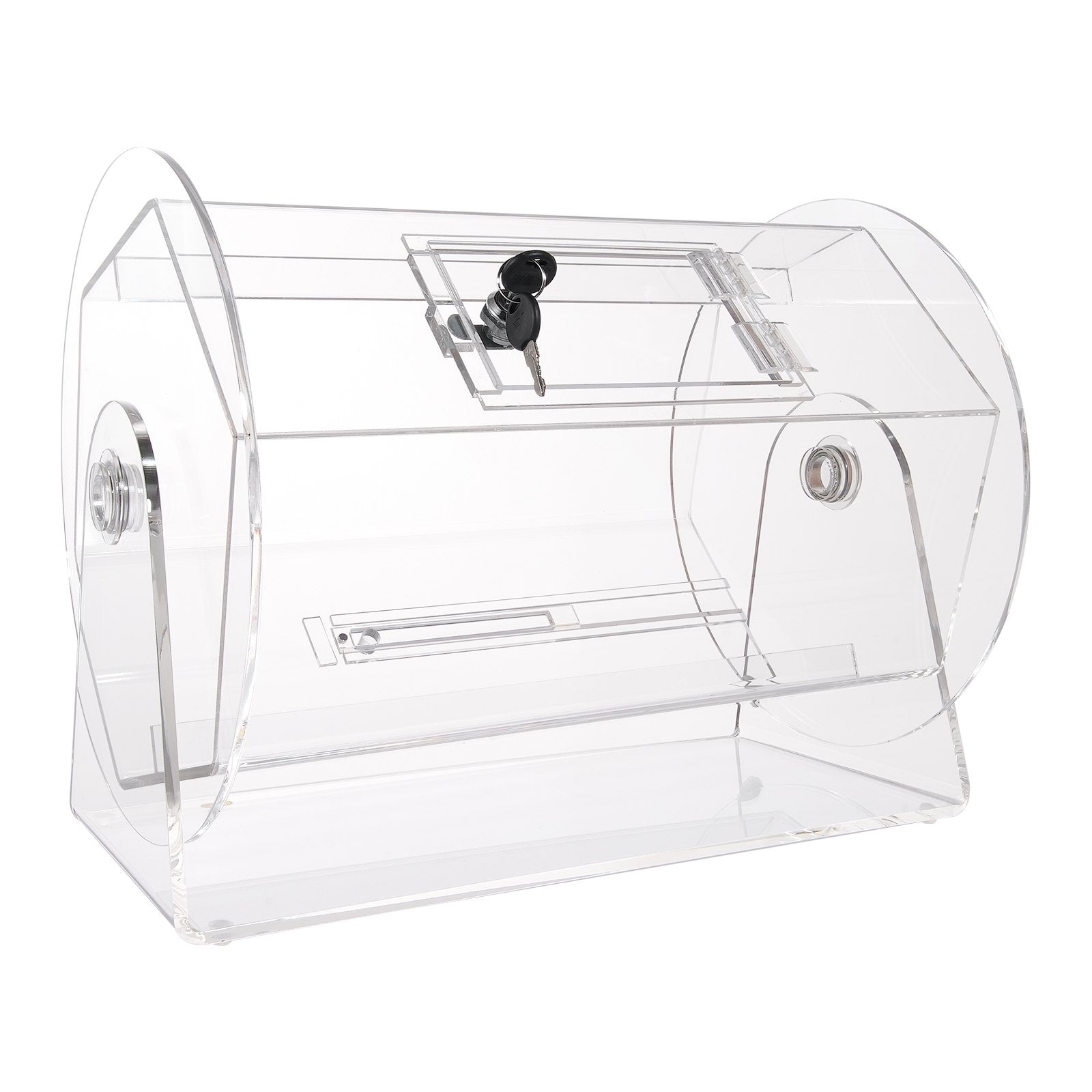 Acrylic Raffle Drum, Holds 5000 Tickets or 200 Raffle Balls, Professional Raffle Ticket Spinning Cage with 2 V952-CJGSL16YC000SJDVGV0