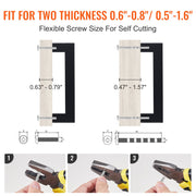 10 Pack Cabinet Pulls, 3in / 76mm Center to Center Slim Square Kitchen Cabinet Drawer, Stainless Steel Modern V952-CJLSBXGPS10PELQO0V0