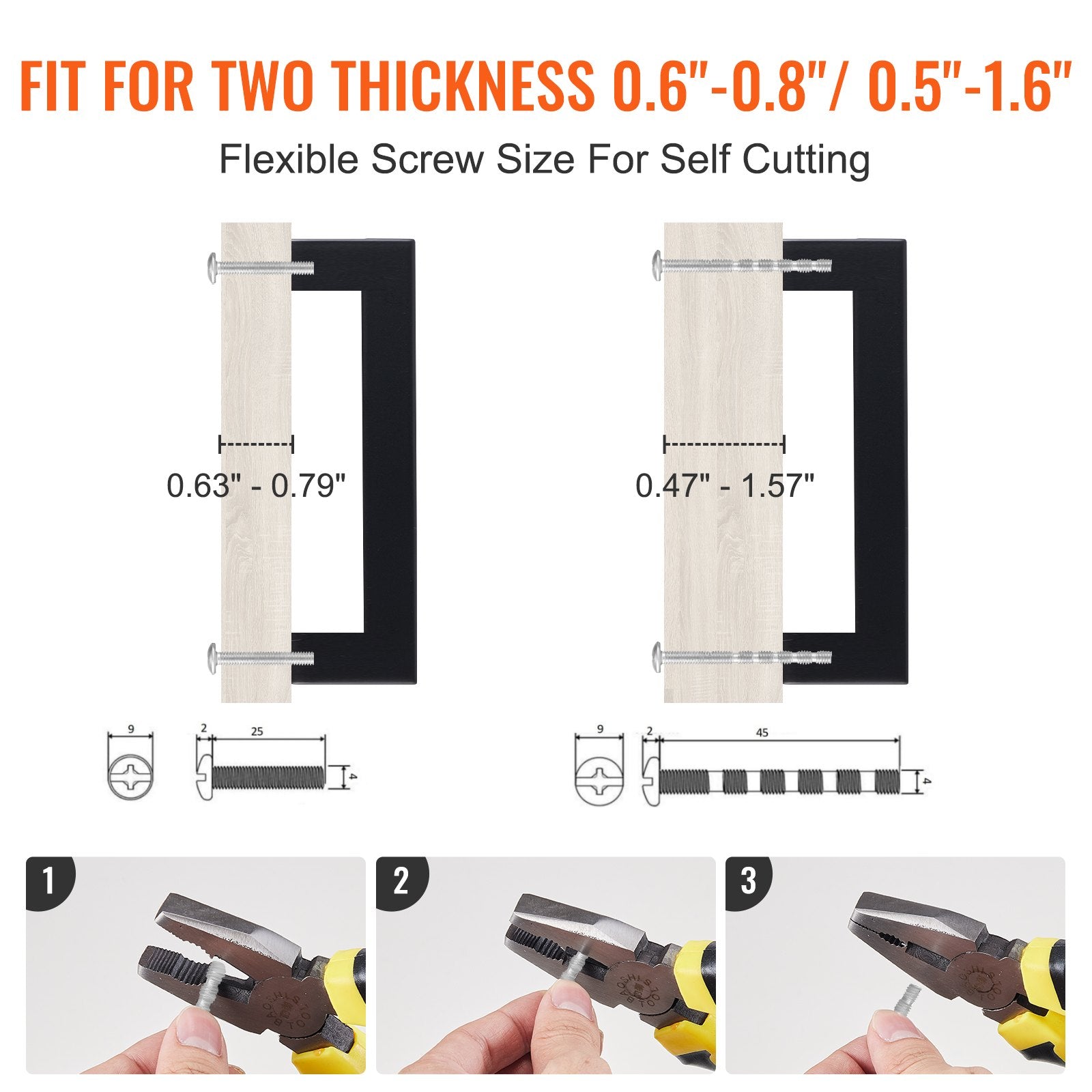 30 Pack Cabinet Pulls, 3in / 76mm Center to Center Slim Square Kitchen Cabinet Drawer, Stainless Steel Modern V952-CJLSBXGPS30PMEPXWV0