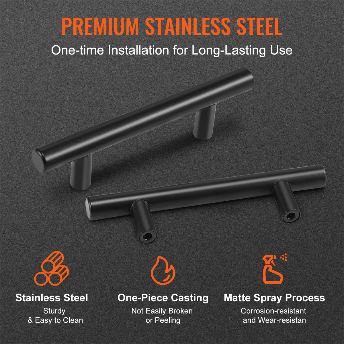30 Pack Cabinet Pulls, 3in / 76mm Center to Center Slim Kitchen Cabinet Drawer, Stainless Steel Modern V952-CJLSBXGPS30PYUFNMV0