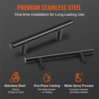 30 Pack Cabinet Pulls, 3in / 76mm Center to Center Slim Kitchen Cabinet Drawer, Stainless Steel Modern V952-CJLSBXGPS30PYUFNMV0