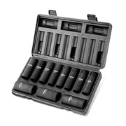 1/2" Drive Impact Socket Set, 11 Piece Deep Socket Set SAE 3/8"-1", 6 Point CR-V Alloy Steel for Auto Repair, V952-CJT12SAECRV11JO1IV0