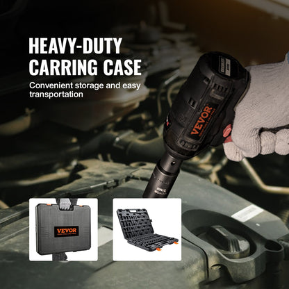 1/2" Drive Impact Socket Set, 65 Piece Socket Set SAE 3/8" to 1-1/4" and Metric 10-24mm, 6 Point Cr-V Alloy V952-CJT12SAECRV65DDRDV0