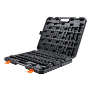 1/2" Drive Impact Socket Set, 65 Piece Socket Set SAE 3/8" to 1-1/4" and Metric 10-24mm, 6 Point Cr-V Alloy V952-CJT12SAECRV65DDRDV0