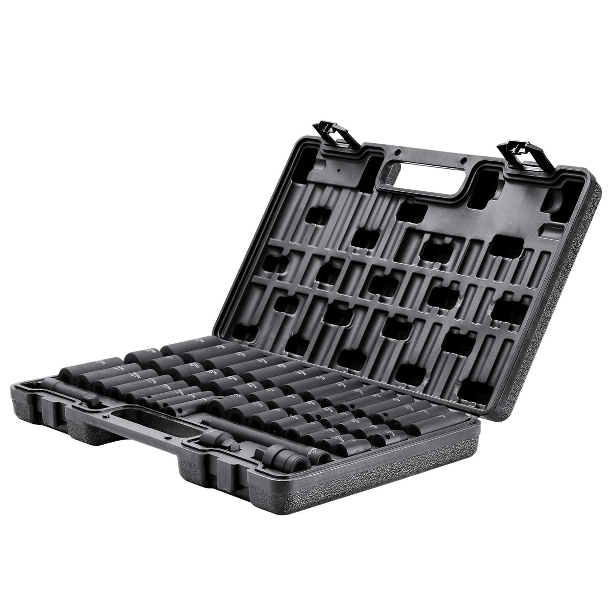 3/8" Drive Impact Socket Set, 48 Piece Socket Set SAE (5/16" -3/4") & Metric (8-22mm)6 Point Cr-V Drive V952-CJT38SAECRV48ZGF4V0
