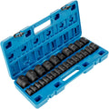 Impact Sockets Set 1/2 Inch Drive 26PCS Standard Length Impact Set 6-Point V952-CJTT12IN26PC00001V0