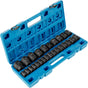 Impact Sockets Set 1/2 Inch Drive 26PCS Standard Length Impact Set 6-Point V952-CJTT12IN26PC00001V0