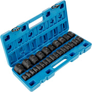 Impact Sockets Set 1/2 Inch Drive 26PCS Standard Length Impact Set 6-Point V952-CJTT12IN26PC00001V0