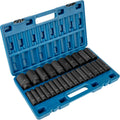 Impact Sockets Set 1/2 Inch Drive 26 PCS Metric 10mm - 36mm Deep 6-Point Set V952-CJTT26PCS12INSD01V0