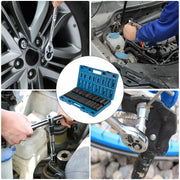 Impact Sockets Set 1/2 Inch Drive 26 PCS Metric 10mm - 36mm Deep 6-Point Set V952-CJTT26PCS12INSD01V0