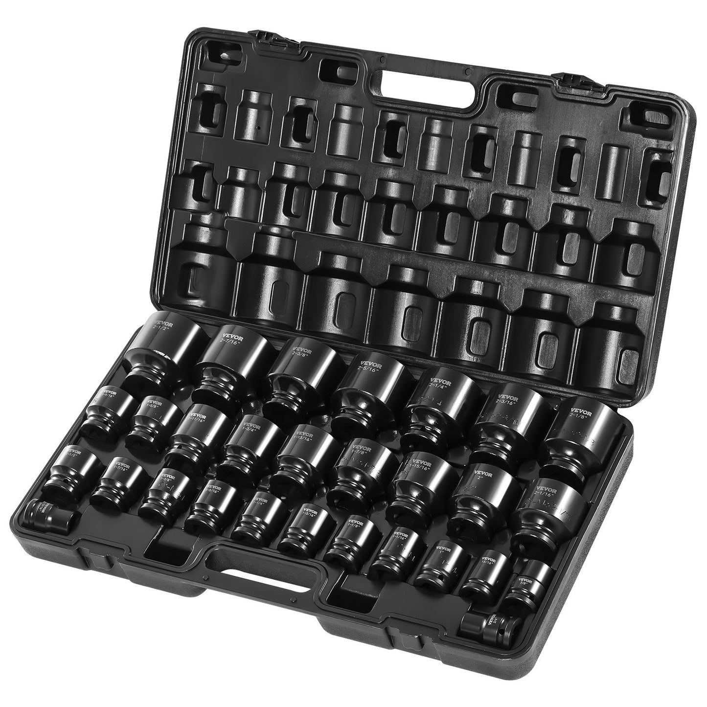 Impact Socket Set 3/4 Inches 29 Piece Impact Sockets, 6-Point Sockets, Rugged Construction, CR-M0, 3/4 Inches V952-CJTT34IN29PC00001V0