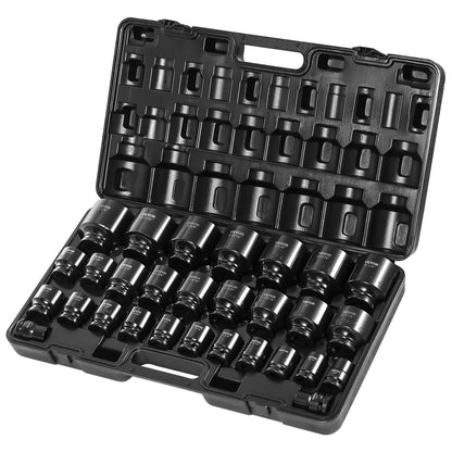 Impact Socket Set 3/4 Inches 29 Piece Impact Sockets, 6-Point Sockets, Rugged Construction, CR-M0, 3/4 Inches V952-CJTT34IN29PC00001V0