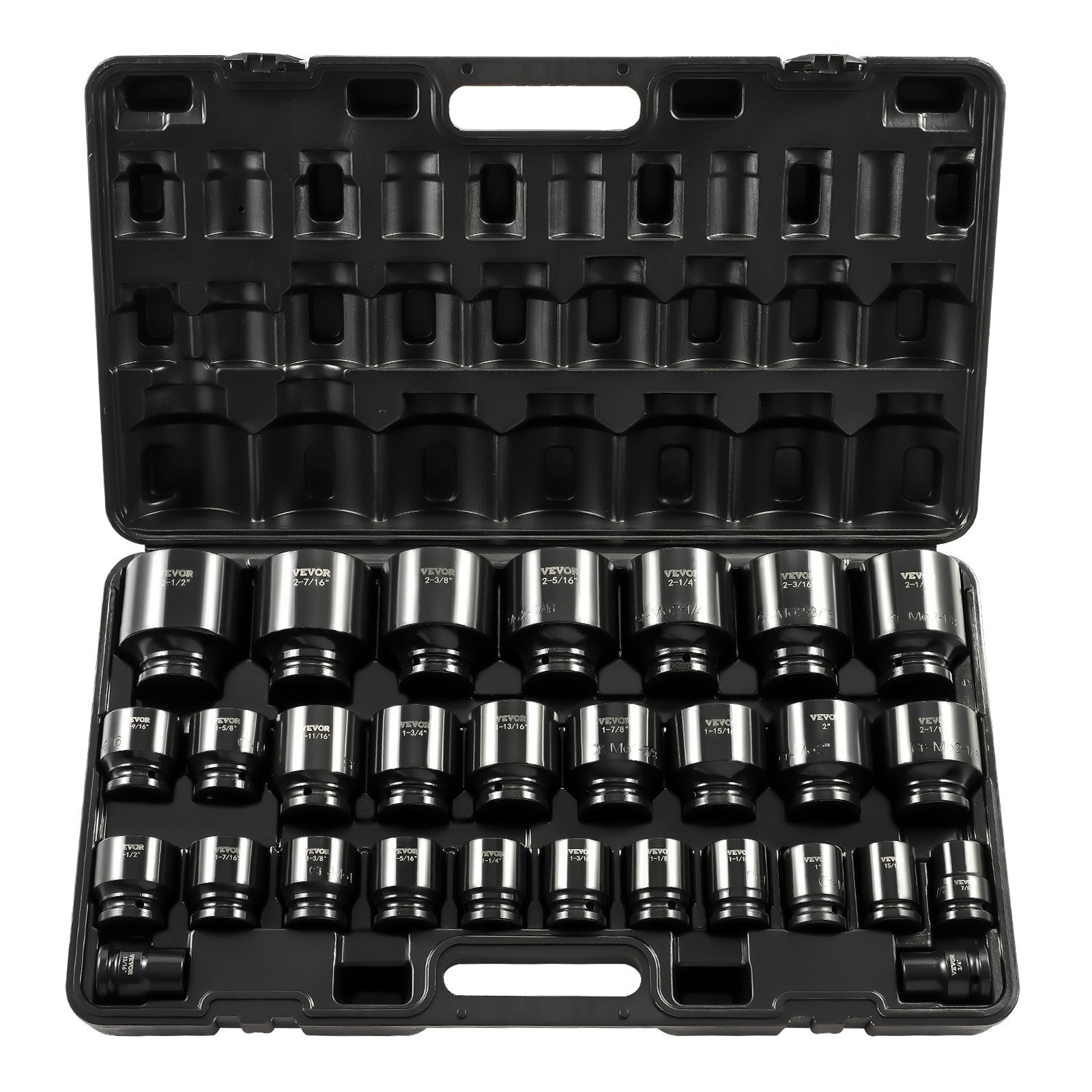 Impact Socket Set 3/4 Inches 29 Piece Impact Sockets, 6-Point Sockets, Rugged Construction, CR-M0, 3/4 Inches V952-CJTT34IN29PC00001V0